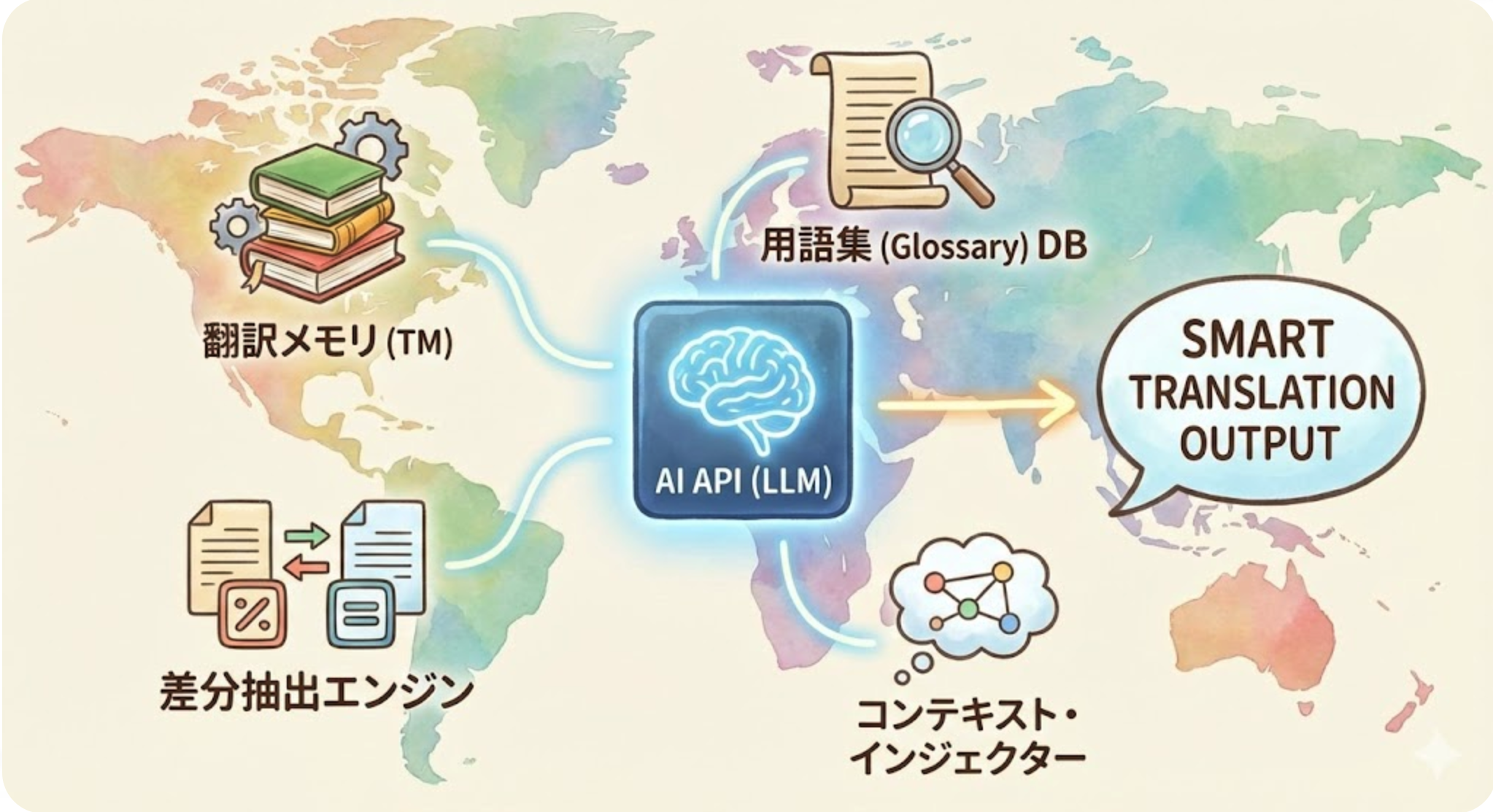 「AI翻訳なら完璧」の誤解。システム導入時に直面する「4つの技術的課題」とその処方箋